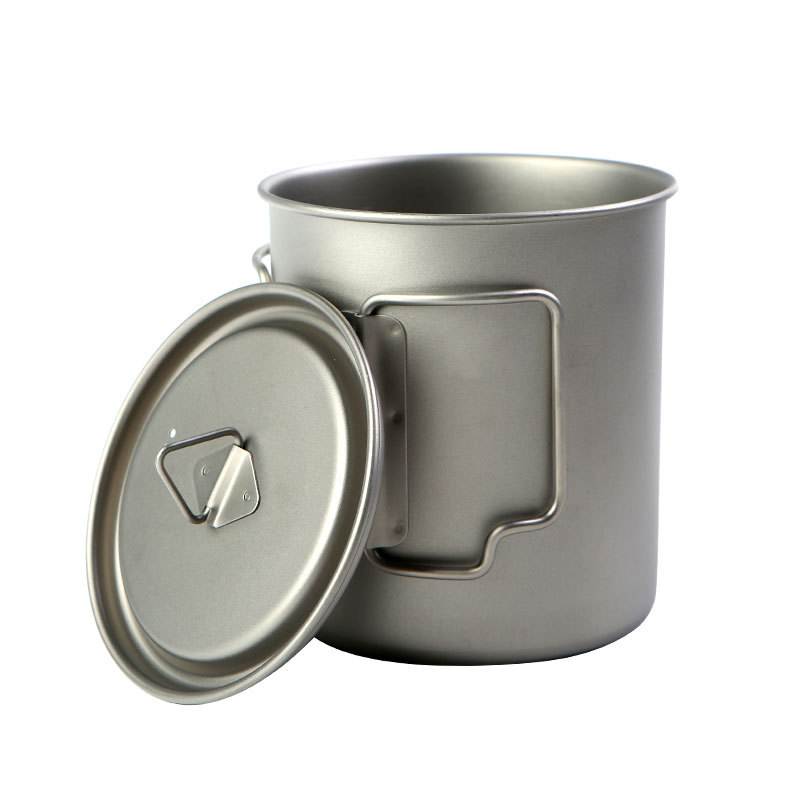 Camping Cooking Handle - Camping Titanium Cups 450ml 550ml 650ml