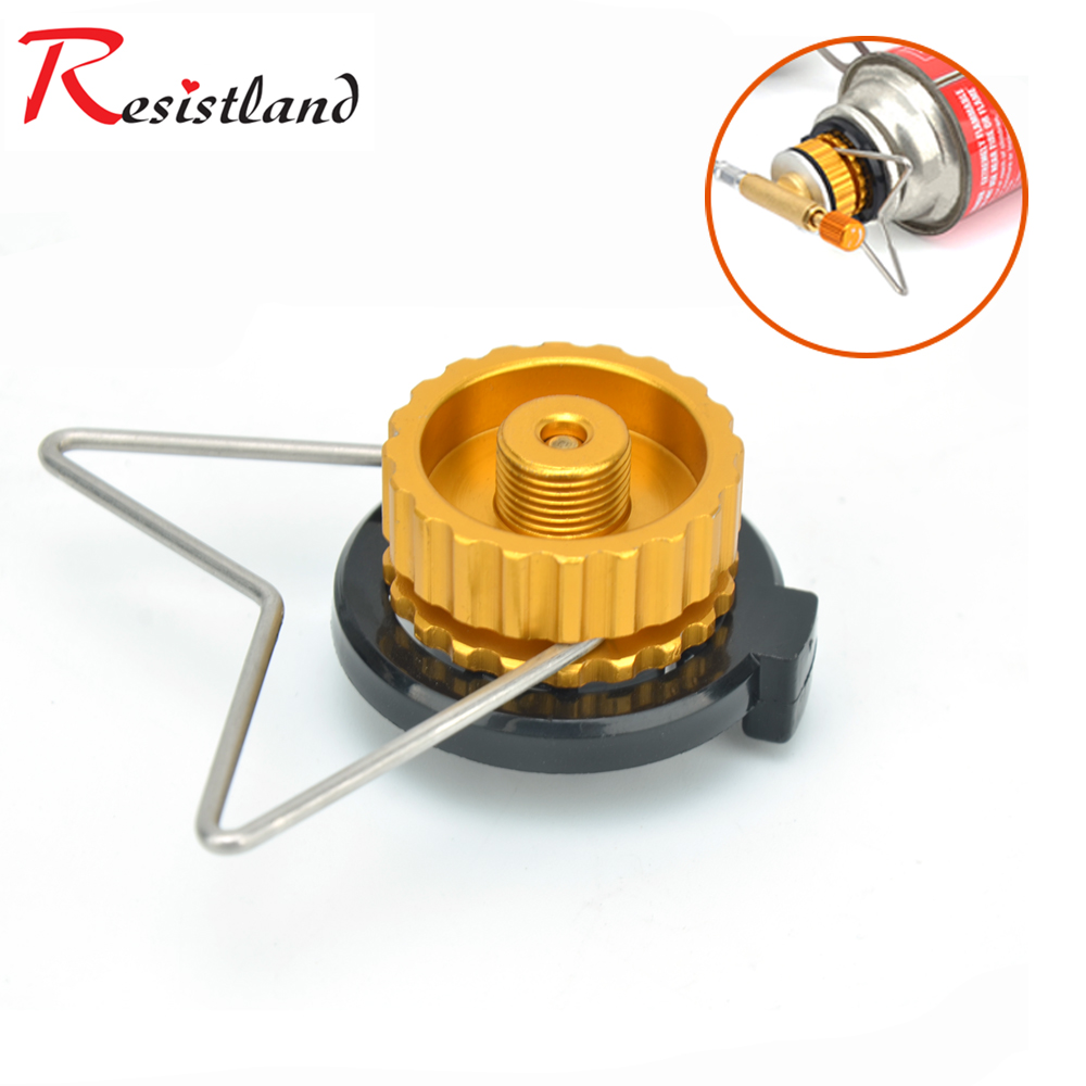 Cooking On Camping Stove - Gas Stove Adapter Propane Refill Adapter