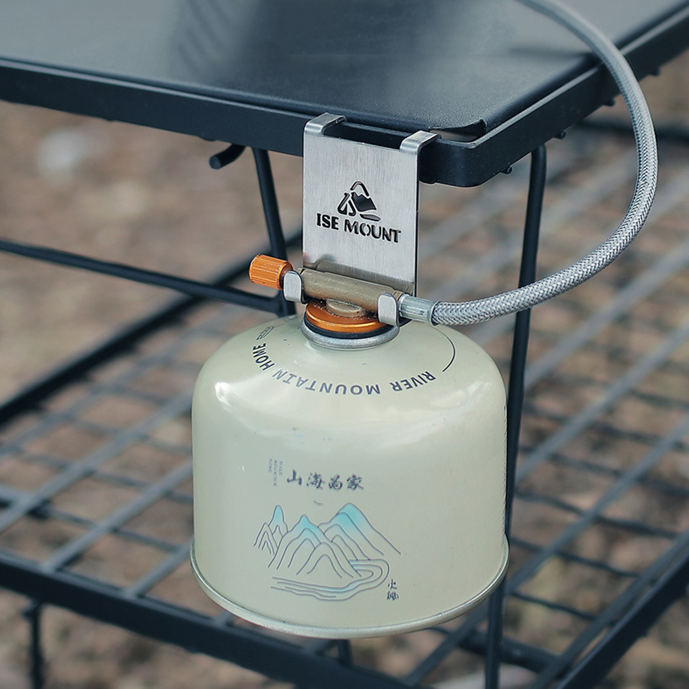 Cooking On Camping Stove - Hang Gas Canister Hook Camping Tables