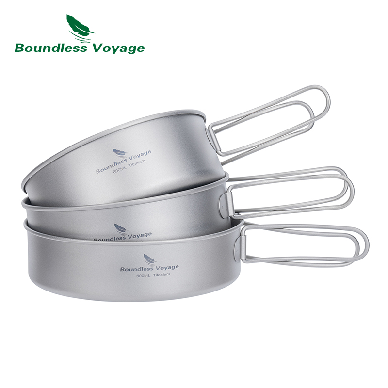 Camping Cooking Disc - Boundless Voyage Outdoor Ultralight Titanium Pot