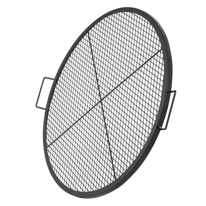 Camping Cooking Handle - Black Round Cooking Grid 36 Inch