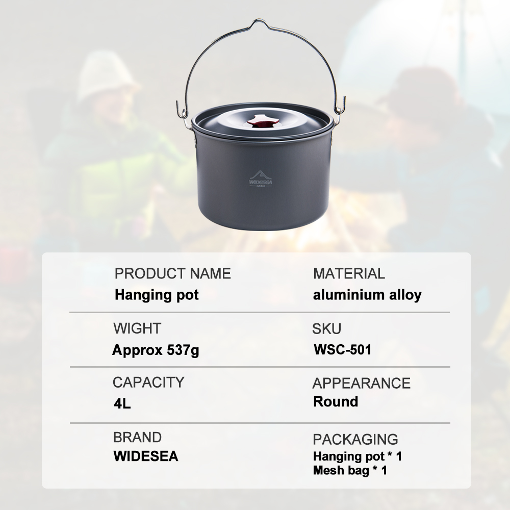Widesea Hard Anodized Aluminum – обзор и цена Camping Cooking Bag