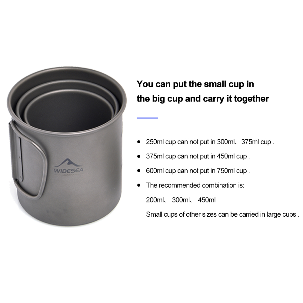 Widesea Camping Mug Titanium C – обзор и цена Camping Cooking Bundle