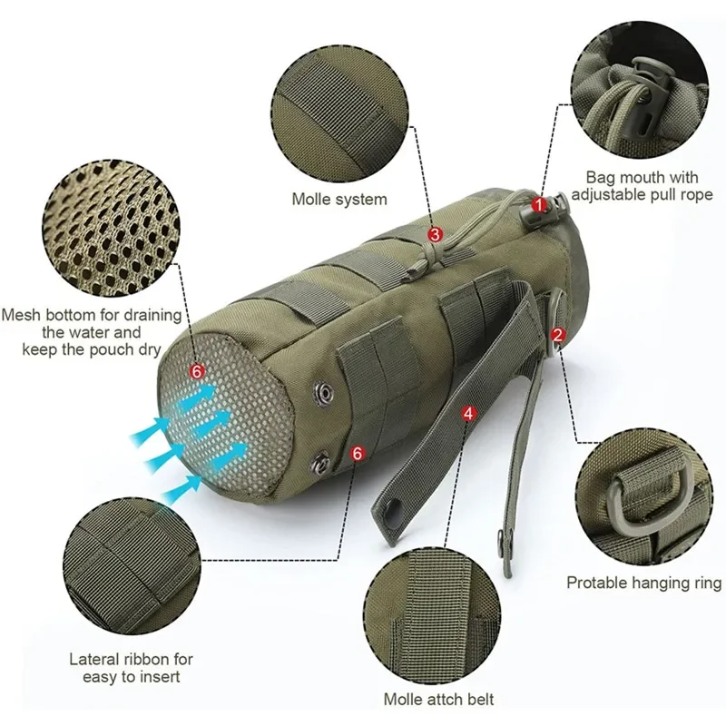 Tactical Molle Water Bottle Ba – обзор и цена Camping Cooking Bag