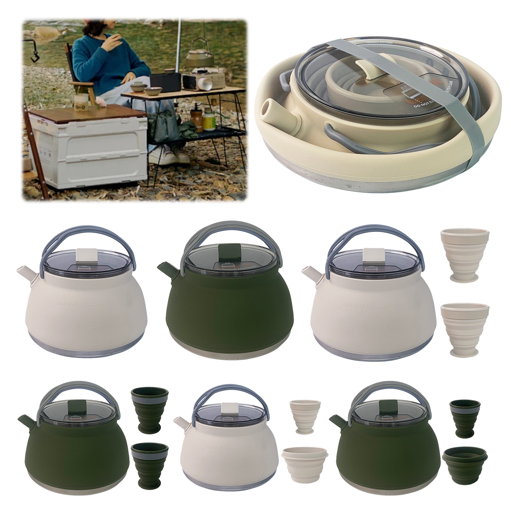 Outdoor Folding Silicone Kettl – обзор и цена Camping Cooking Handle