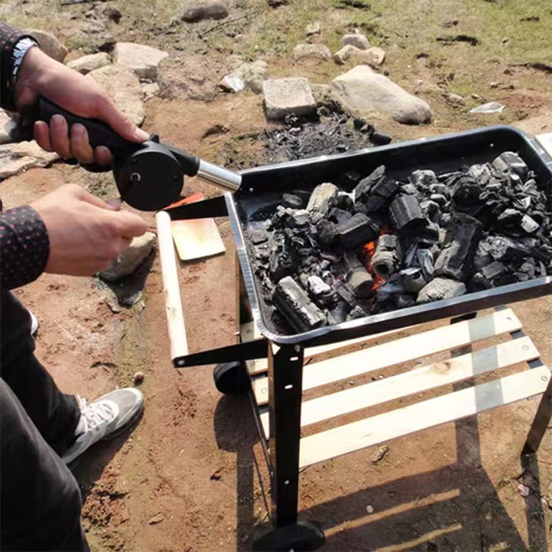 Outdoor Cooking Barbecue Blowe – обзор и цена Camping Cooking Accessories Set