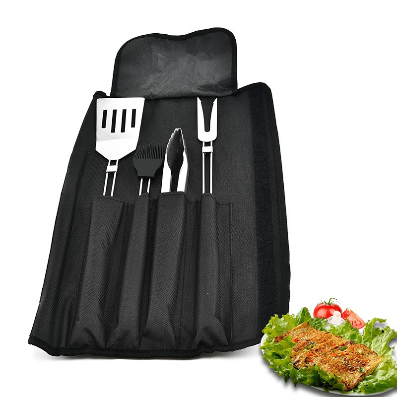 4pcs BBQ Tools Set Barbecue St – обзор и цена Camping Cooking Accessories Set