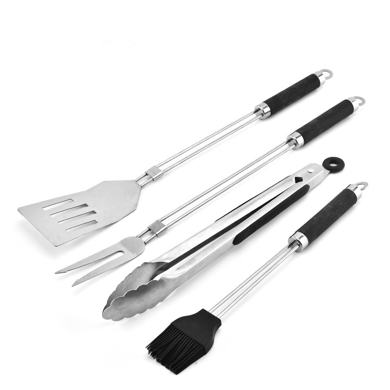 4pcs BBQ Tools Set Barbecue St – обзор и цена Camping Cooking Accessories Set