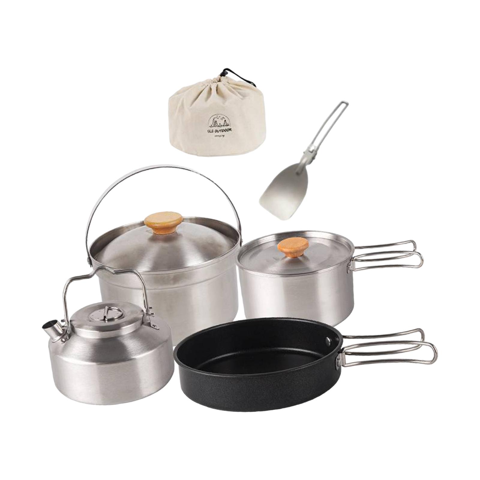 Camping Cookware Cook Gear Por – обзор и цена Camping Cooking Set With Kettle