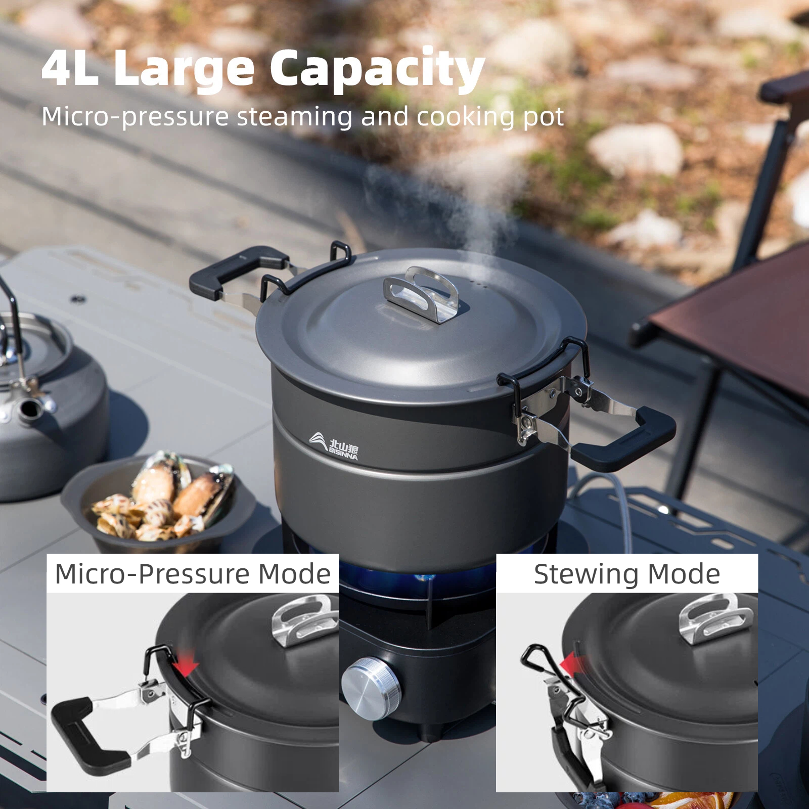 BISINNA Micro Pressure Camping – обзор и цена Camping Cooking Bundle