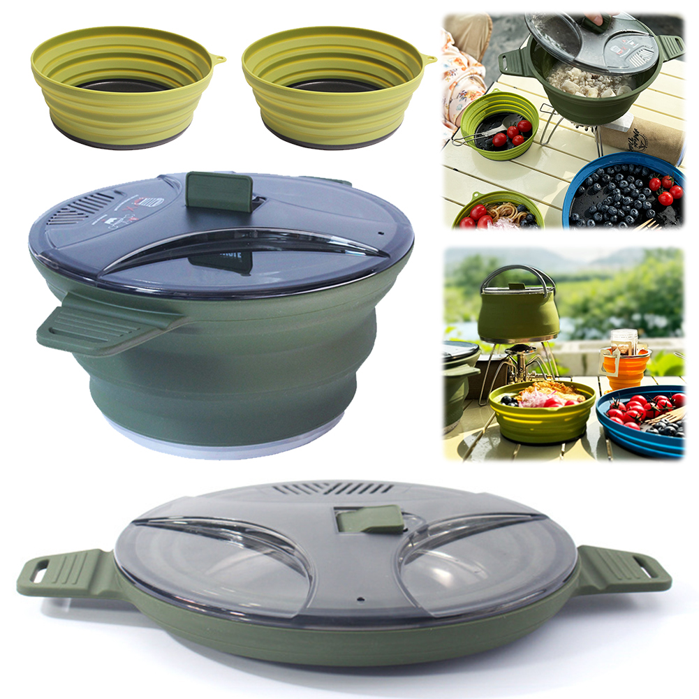 Outdoor Camping Folding Pot, S – обзор и цена Camping Hiking Cooking