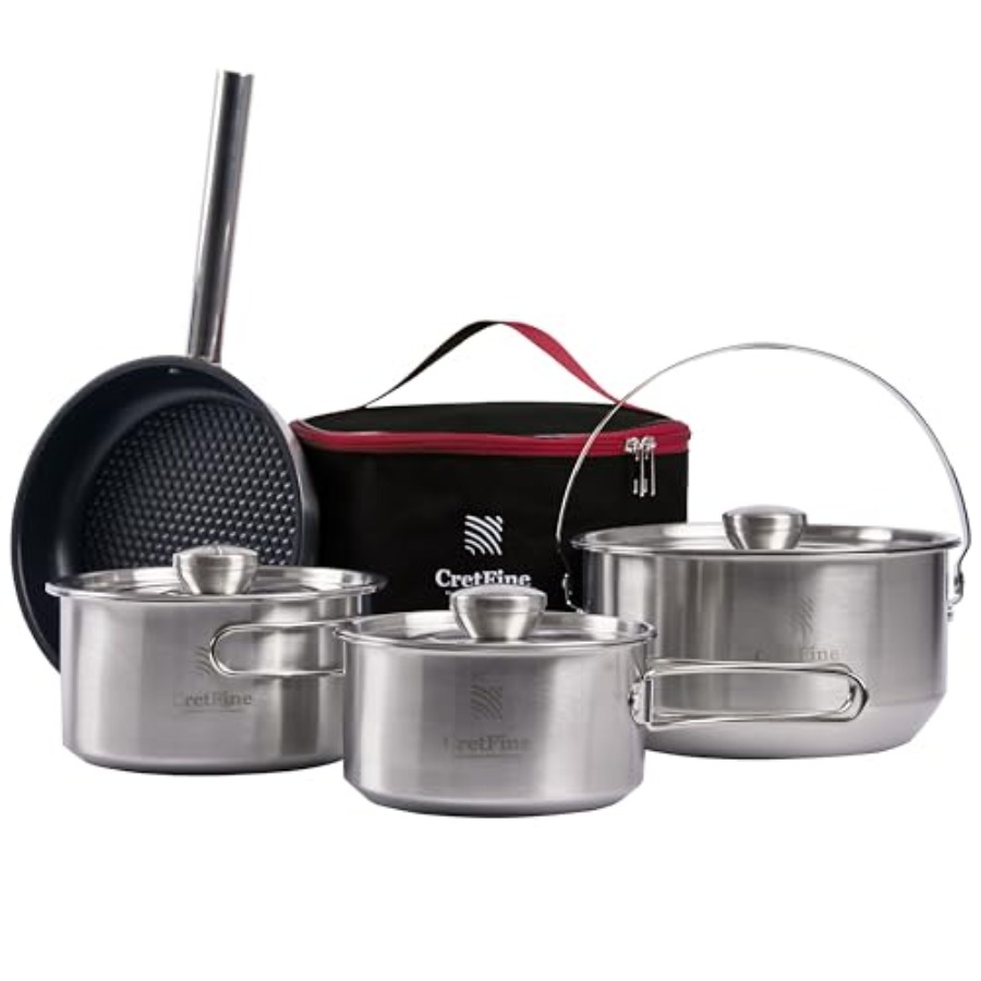 CampPro Camp Cooking Set for 4 – обзор и цена Camping Cooking Handle