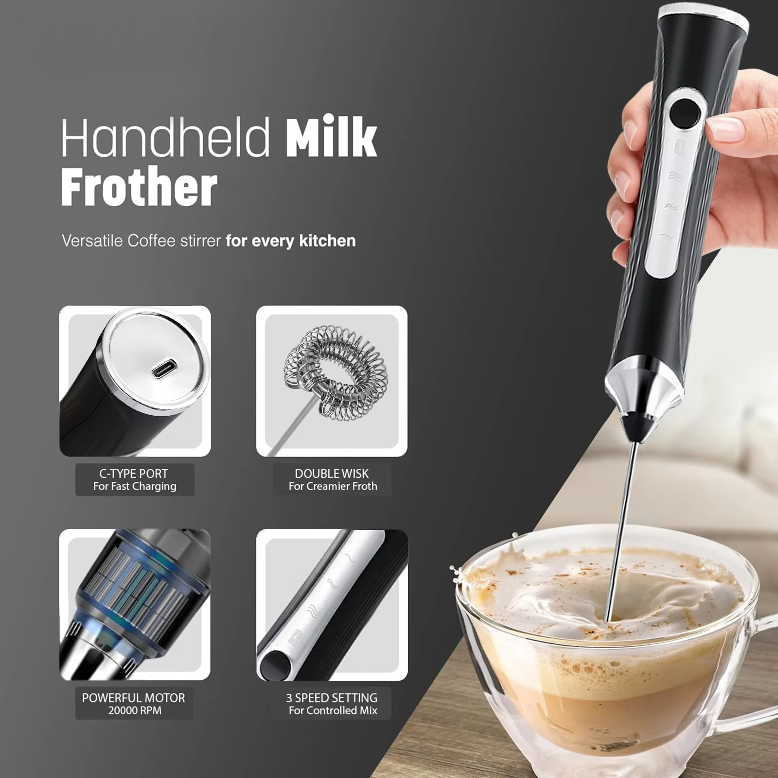 Electric milk frother, milk co – обзор и цена Pocket Coffee Maker