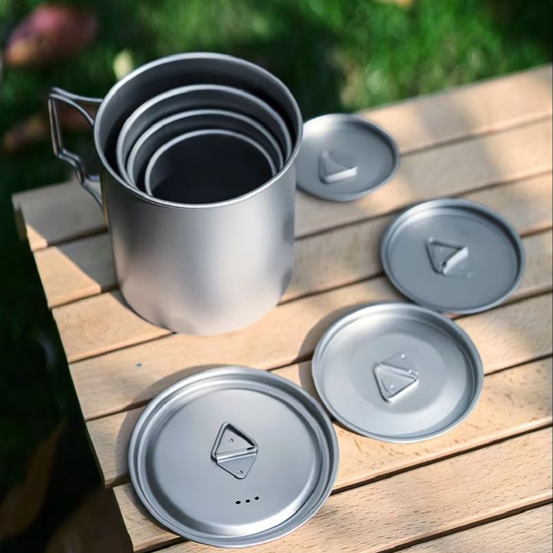 New Camping Titanium Cups 300m – обзор и цена Camping Cooking Handle
