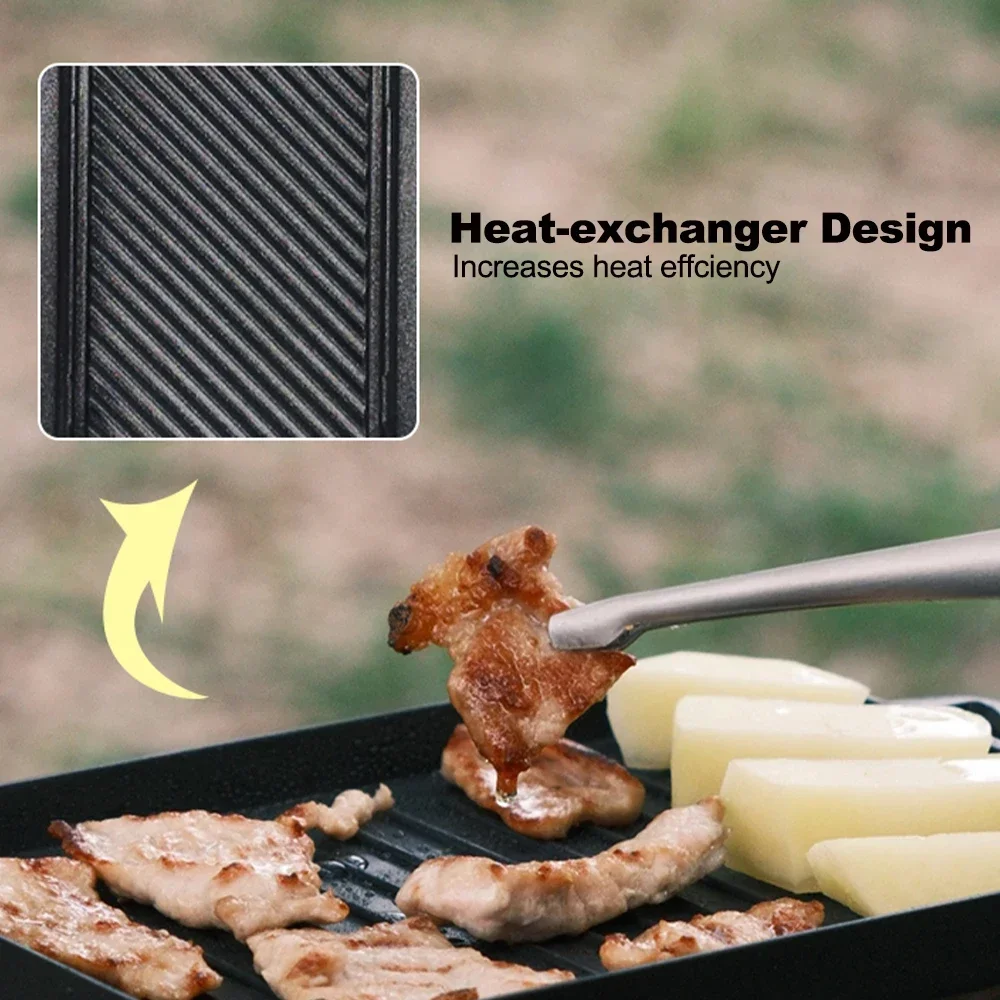 Mini Grill Plate Set Thickened – обзор и цена Camping Cooking Hot Plate