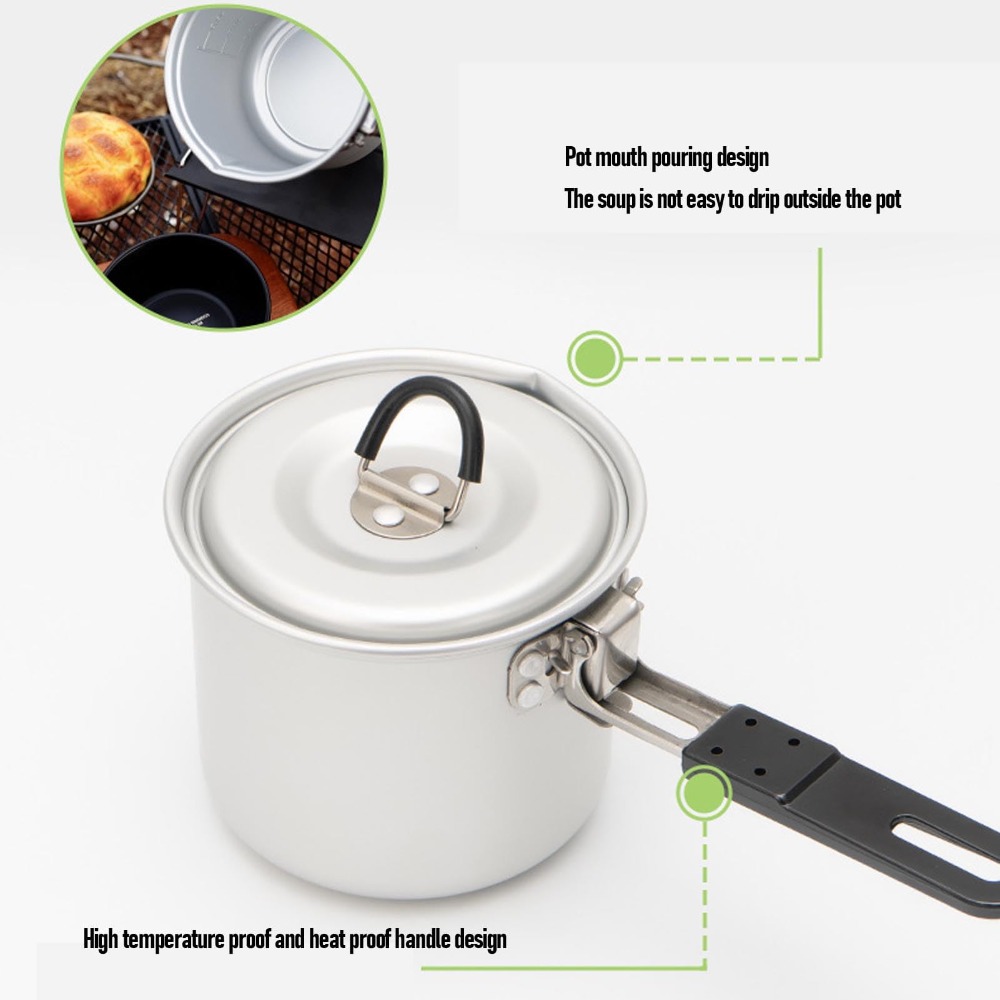 Camping Cooking Pot, 770ml Por – обзор и цена Camping Cooking Pot With Lid