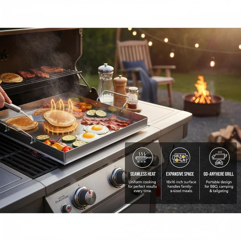 Universal Flat Top Griddle 18x – обзор и цена Camping Cooking Hot Plate
