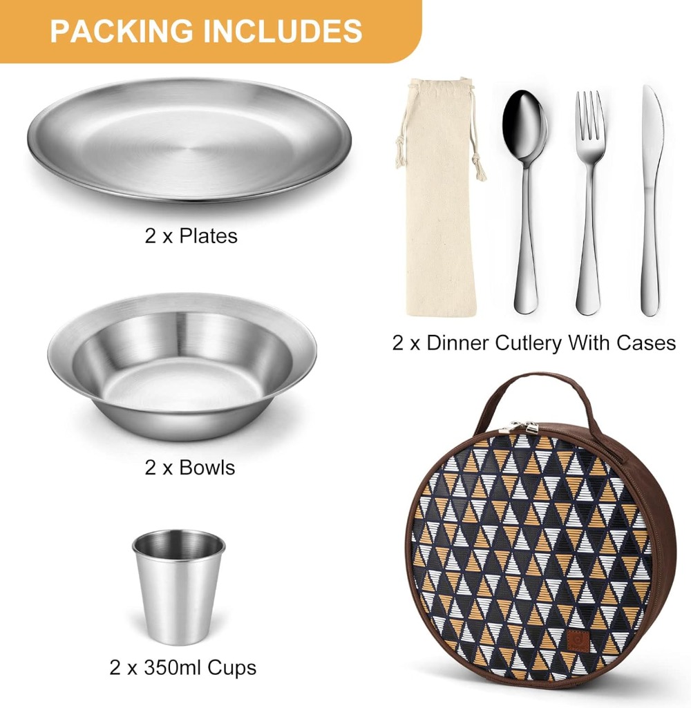Stainless Steel Camping Mess K – обзор и цена Camping Hiking Cooking