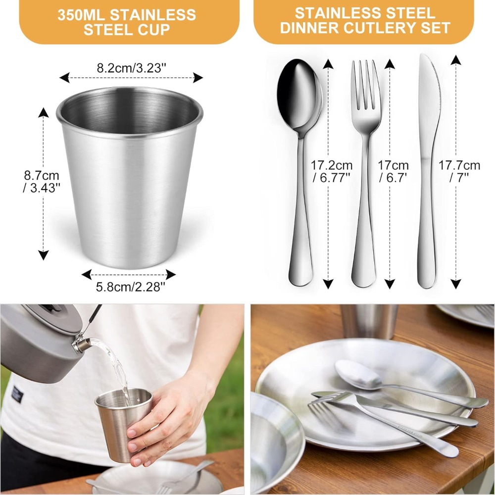Stainless Steel Camping Mess K – обзор и цена Camping Hiking Cooking