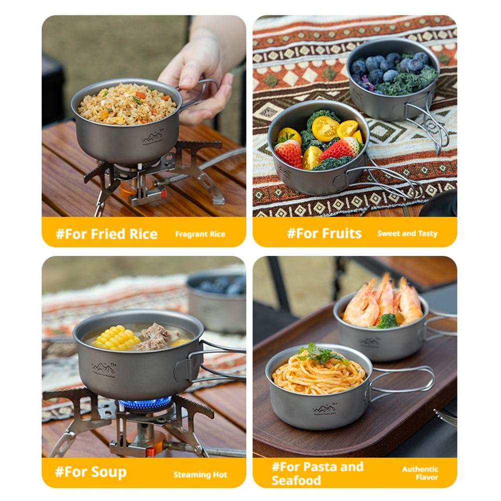 Titanium Coated Camping Pot Do – обзор и цена Camping Cooking Pot With Lid