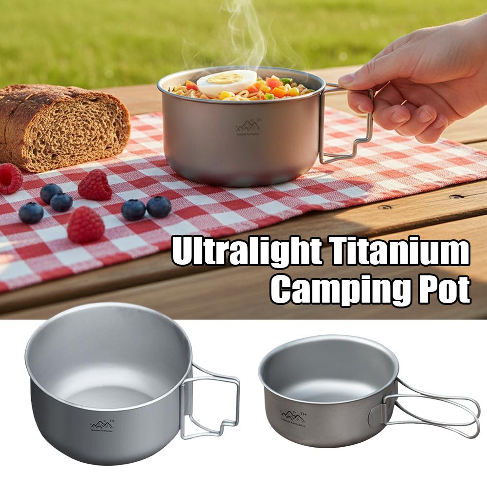 Titanium Coated Camping Pot Do – обзор и цена Camping Cooking Pot With Lid