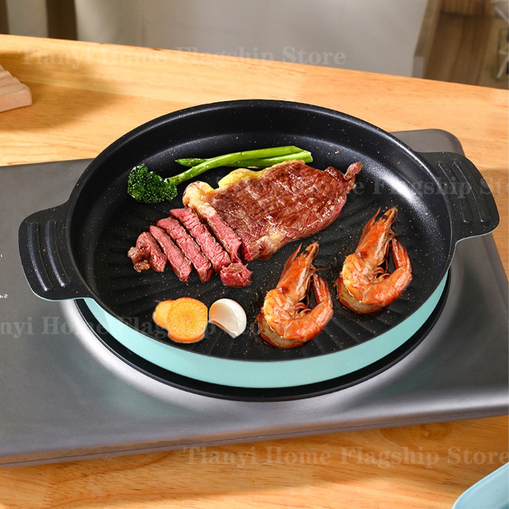 Grill Pan Round Non-Stick Barb – обзор и цена Camping Cooking Disc