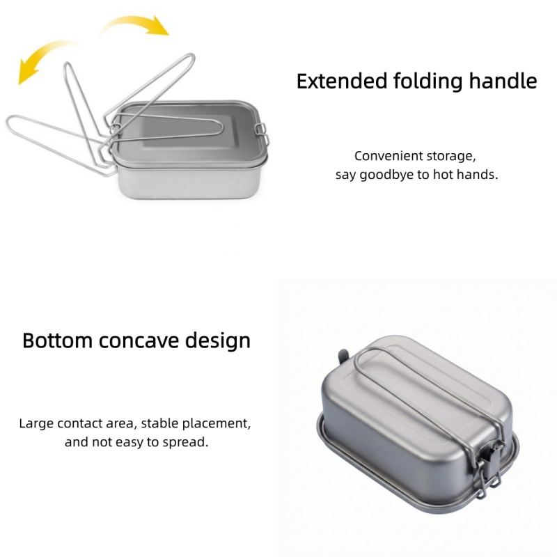 Titanium Lunch Box with Lid an – обзор и цена Camping Cooking Pot With Lid