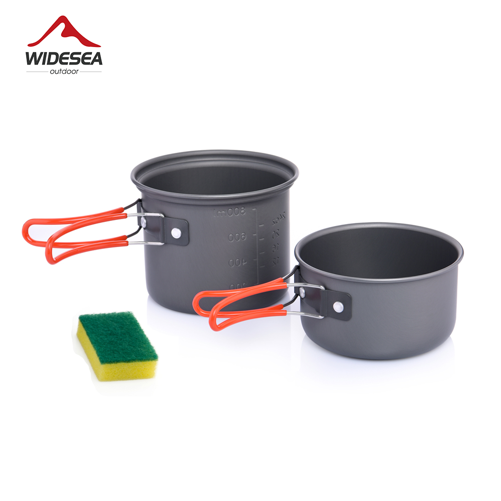 Widesea camping tableware outd – обзор и цена Camping Cooking And Eating Set