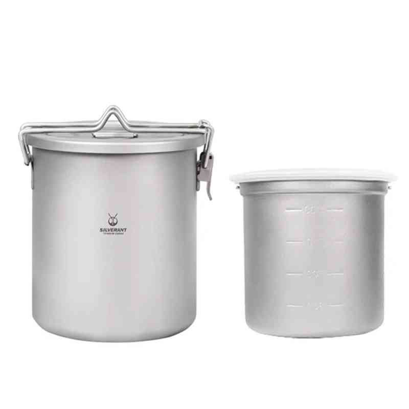 Silverant Camping Titanium Pot – обзор и цена Camping Cooking Set With Bag