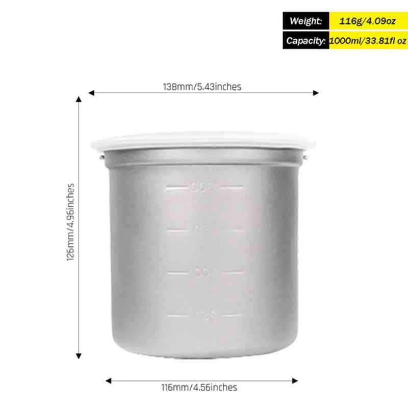 Silverant Camping Titanium Pot – обзор и цена Camping Cooking Set With Bag