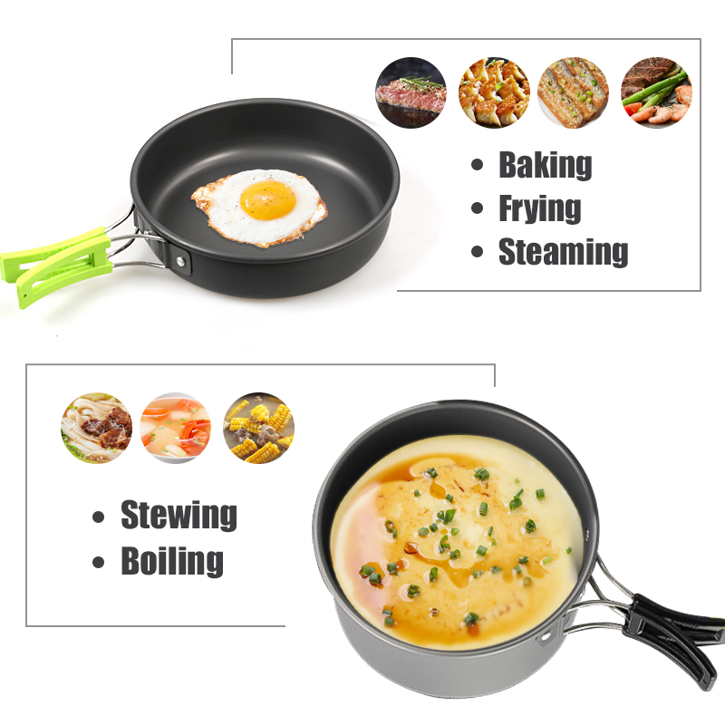 WESTTUNE Camping Cookware Kit  – обзор и цена Camping Cooking Set With Kettle