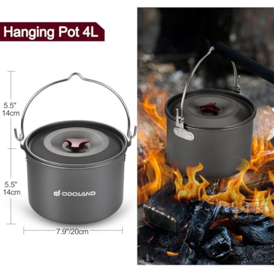 22pcs Camping Cookware Mess Ki – обзор и цена Camping Cooking Set For 4