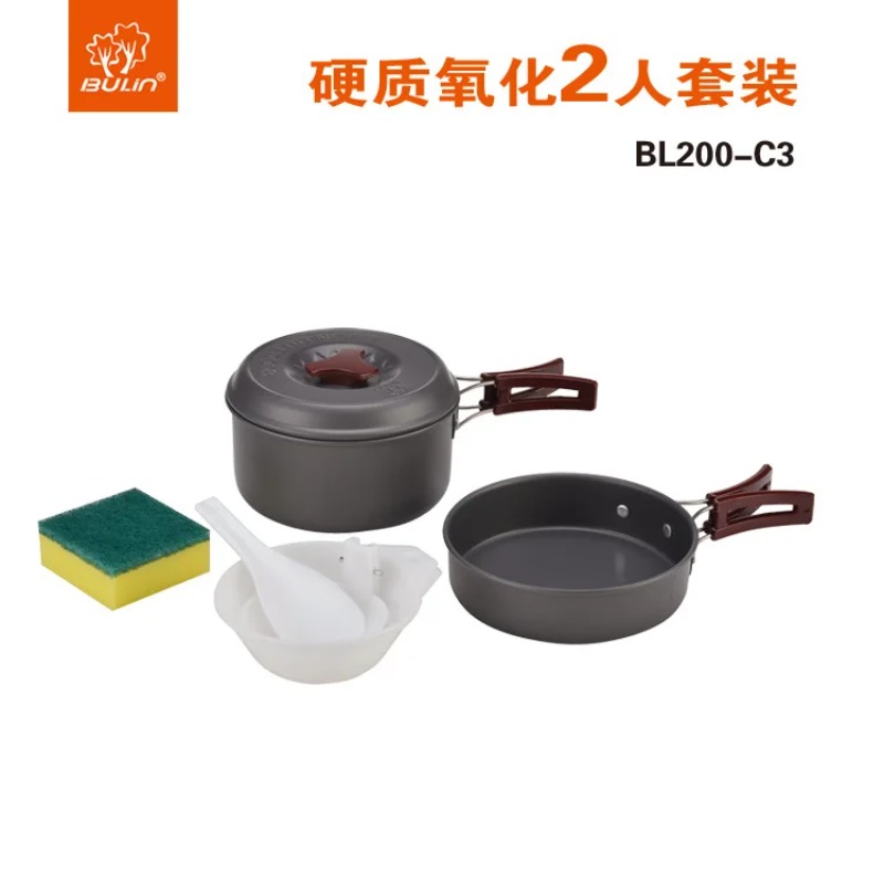 Bulin Outdoor Pot Set Pot Camp – обзор и цена Camping Cooking Set With Kettle