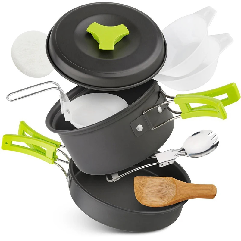 Portable Durable Camping Cookw – обзор и цена Camping Cooking Pack