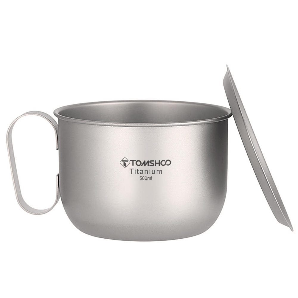 Tomshoo 500ml Titanium Cup w L – обзор и цена Camping Cooking Pot With Lid