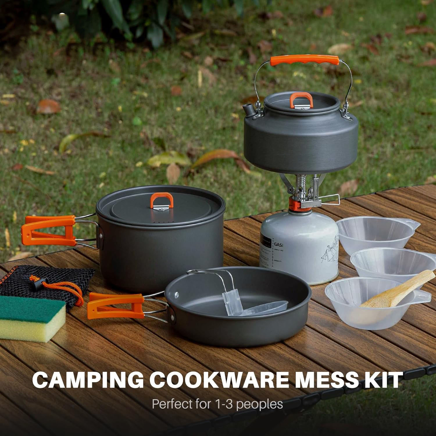 Camping cookware Camping pot a – обзор и цена Camping Cooking Set With Kettle