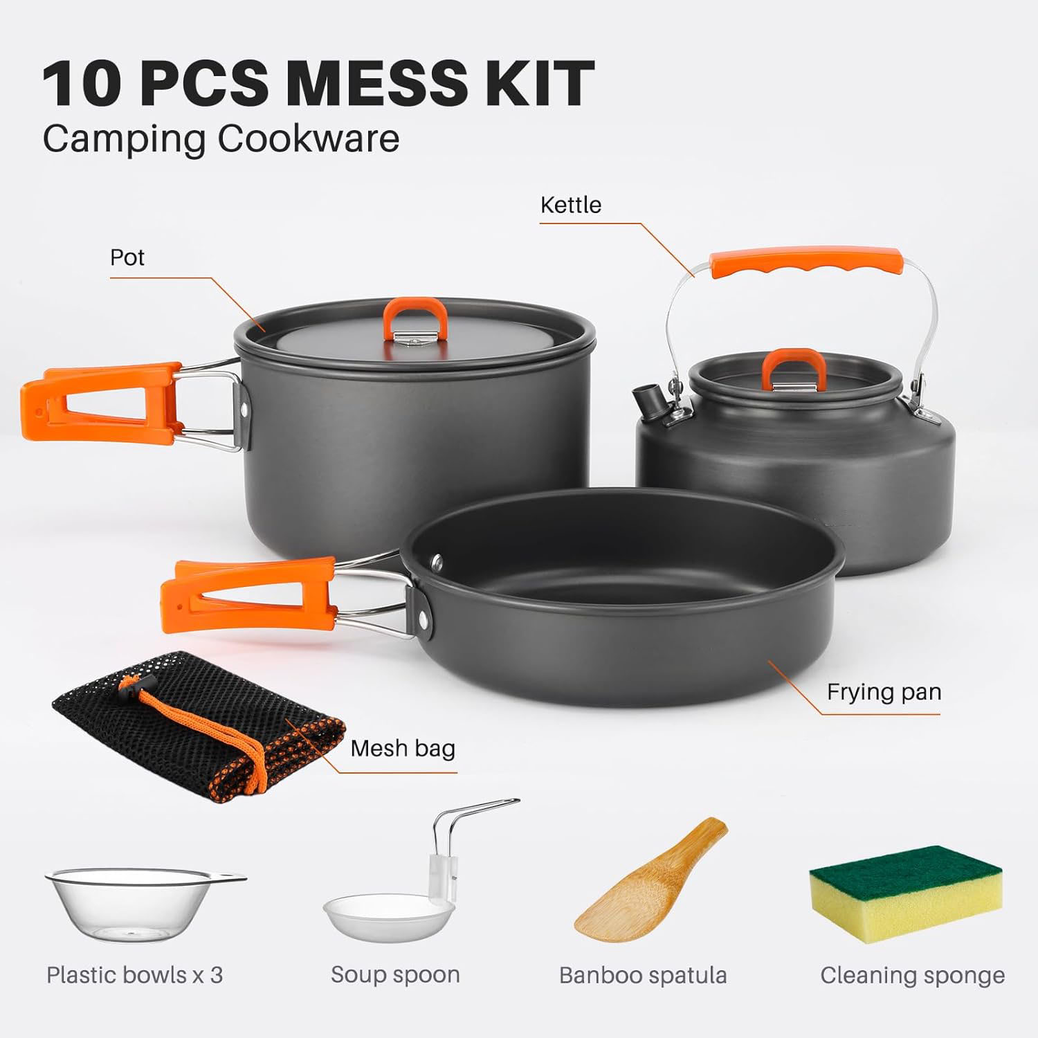 Camping cookware Camping pot a – обзор и цена Camping Cooking Set With Kettle