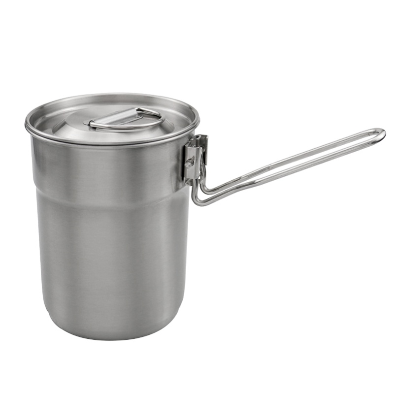 1L Coffee Cup With Folding Han – обзор и цена Camping Cooking Pot With Lid