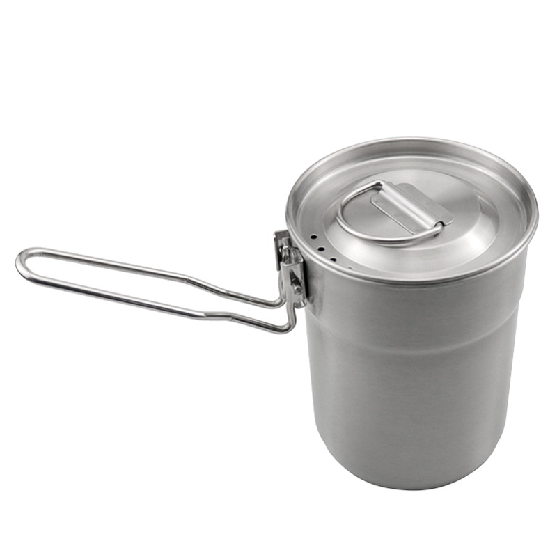1L Coffee Cup With Folding Han – обзор и цена Camping Cooking Pot With Lid
