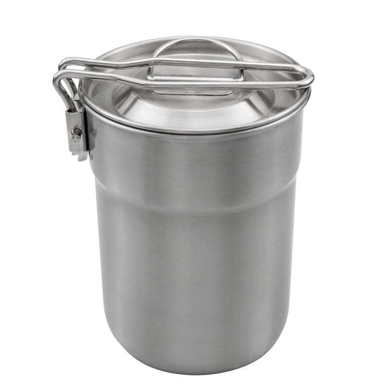 1L Coffee Cup With Folding Han – обзор и цена Camping Cooking Pot With Lid