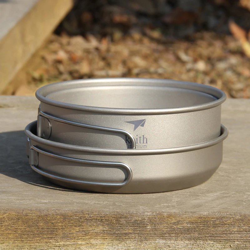 Keith 3PCS Titanium Cookware P – обзор и цена Camping Cooking Handle