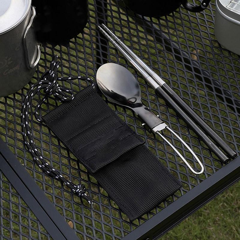 Foldable Spoon Chopsticks Trav – обзор и цена Camping Cooking And Eating Set