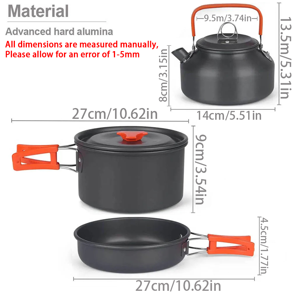 1pcs/1set Camping Cookware Kit – обзор и цена Camping Cooking Pack