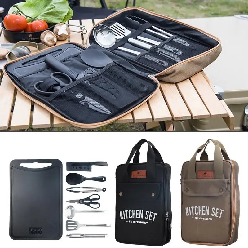 8pcs Camping Kitchen Cookware  – обзор и цена Camping Cooking Pack
