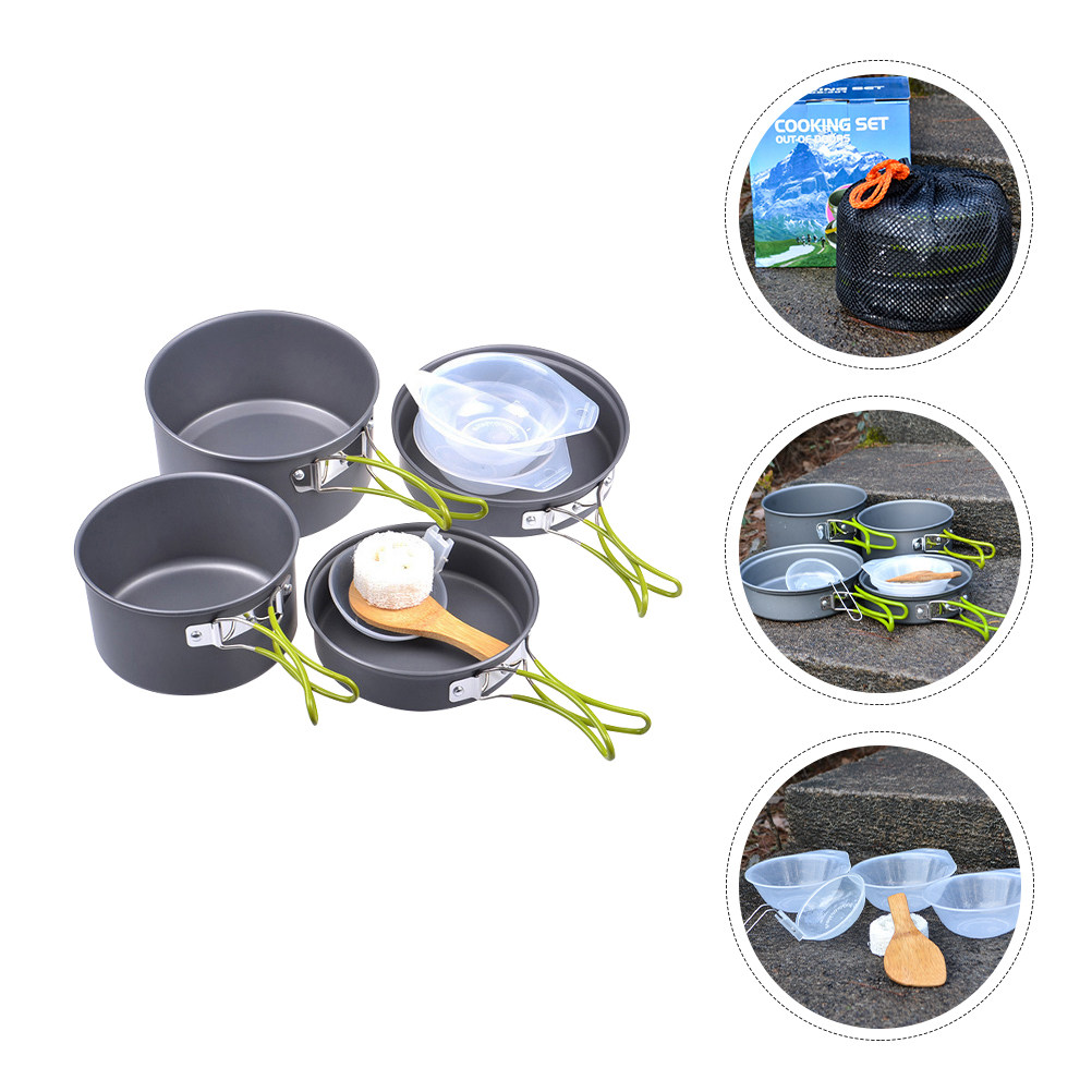 1Set Portable Camping Cookware – обзор и цена Camping Hiking Cooking