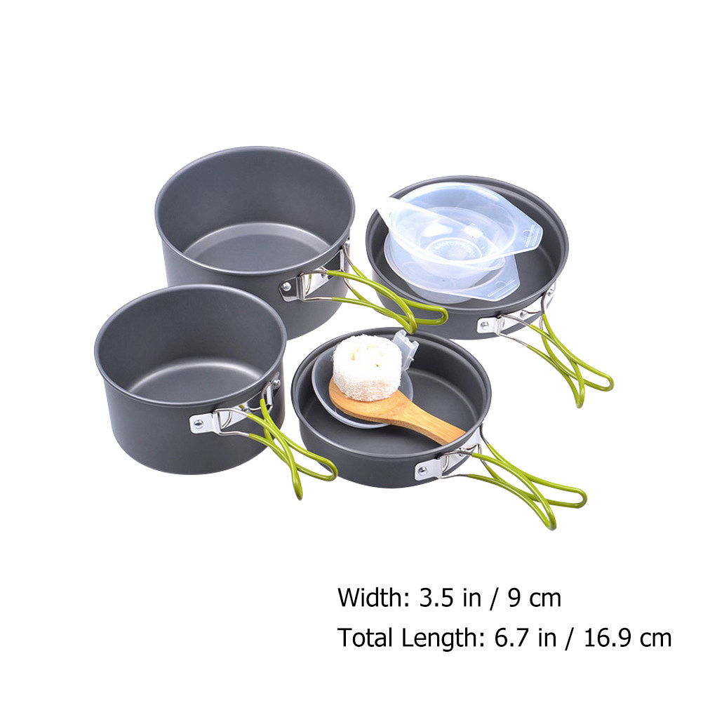 1Set Portable Camping Cookware – обзор и цена Camping Hiking Cooking