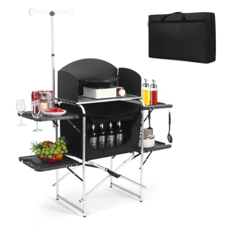 Camping Kitchen Table for Outd – обзор и цена Camping Cooking Set For 4