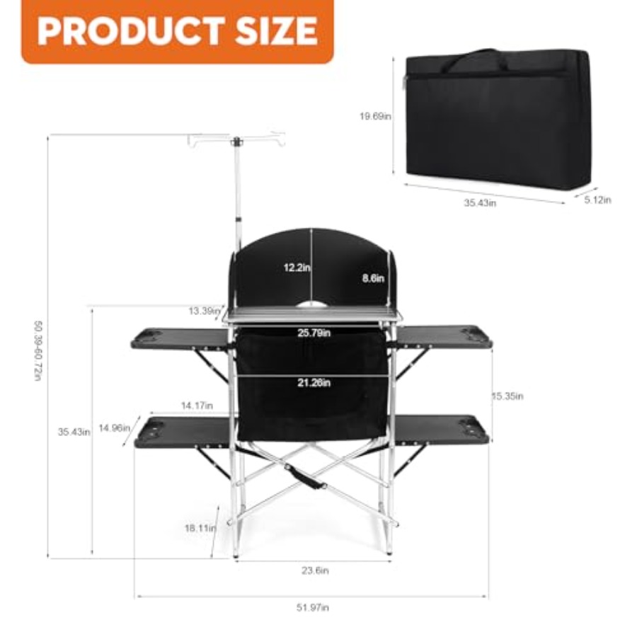 Camping Kitchen Table for Outd – обзор и цена Camping Cooking Set For 4