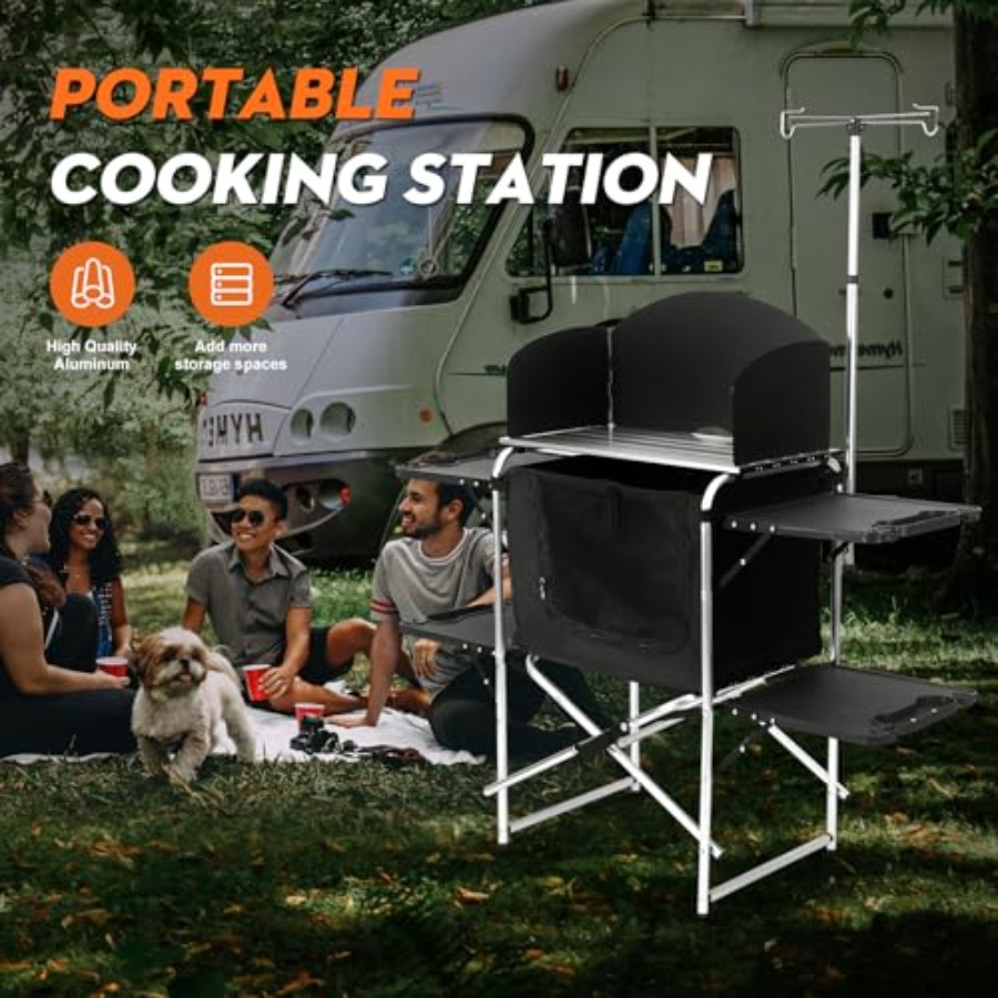 Camping Kitchen Table for Outd – обзор и цена Camping Cooking Set For 4
