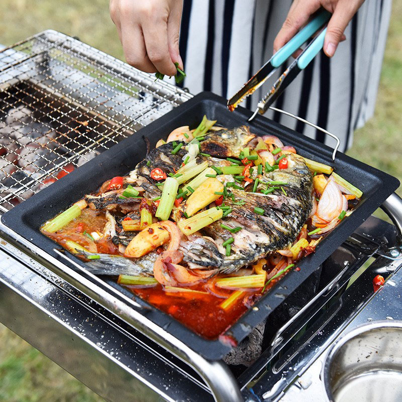 Outdoors Thick Square Grill Pa – обзор и цена Camping Cooking Handle
